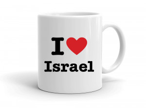 I LOVE COEUR Israël Mug