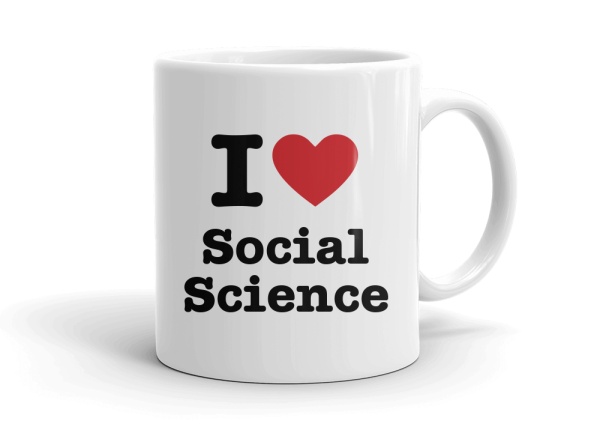 "I love Social Science" mug