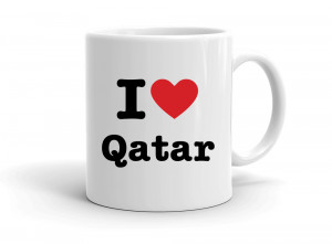 "I love Qatar" mug