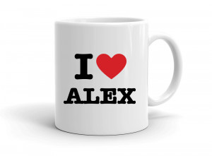 "I love ALEX" mug