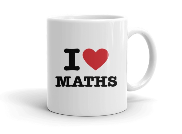 "I love MATHS" mug