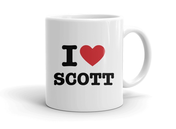 "I love SCOTT" mug