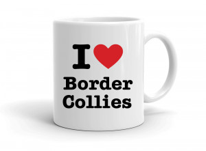 "I love Border Collies" mug