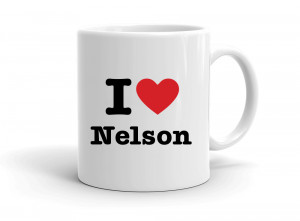 "I love Nelson" mug