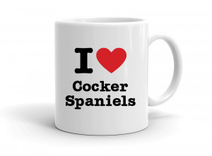 "I love Cocker Spaniels" mug
