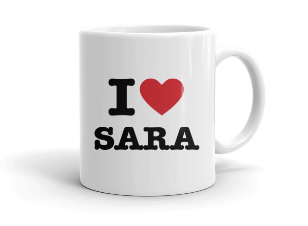 "I love SARA" mug