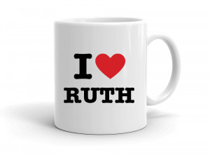 "I love RUTH" mug