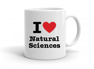 "I love Natural Sciences" mug