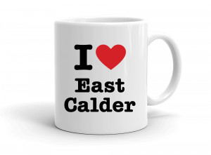 "I love East Calder" mug