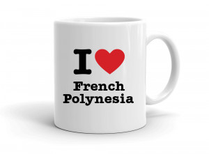 "I love French Polynesia" mug