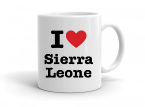 "I love Sierra Leone" mug