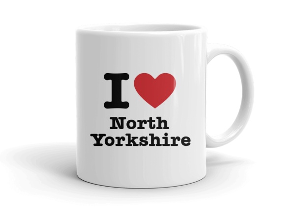 "I love North Yorkshire" mug