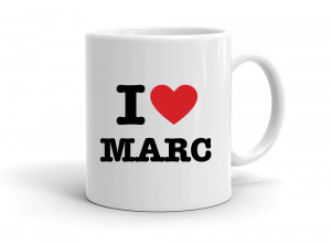 "I love MARC" mug