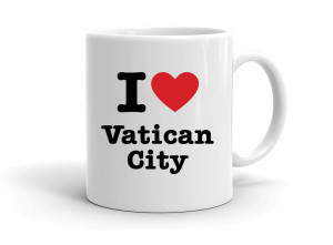 "I love Vatican City" mug