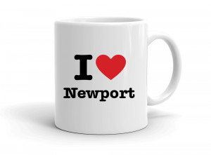 "I love Newport" mug