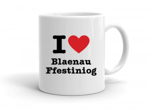 "I love Blaenau Ffestiniog" mug