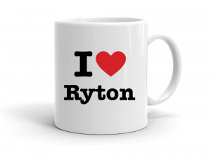 "I love Ryton" mug