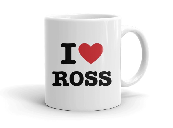 "I love ROSS" mug