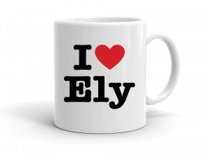 "I love Ely" mug