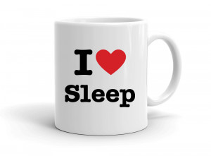 "I love Sleep" mug