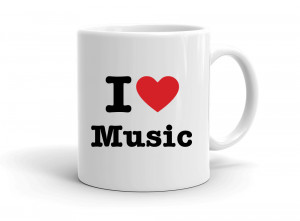 "I love Music" mug