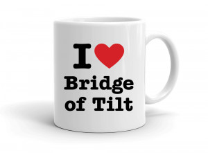"I love Bridge of Tilt" mug