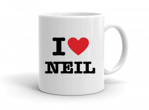 "I love NEIL" mug