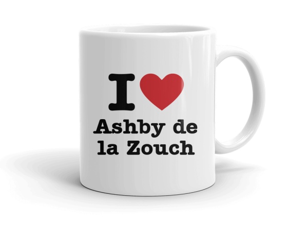 "I love Ashby de la Zouch" mug