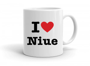 "I love Niue" mug