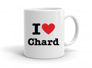 "I love Chard" mug
