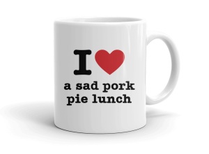 I love a sad pork pie lunch