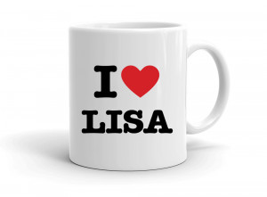 "I love LISA" mug