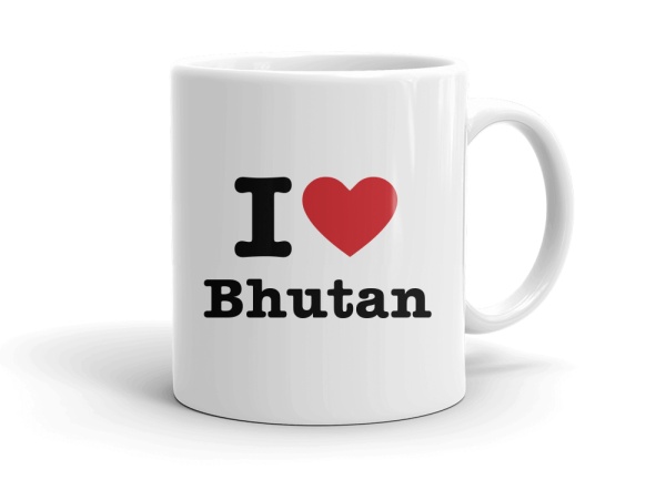 "I love Bhutan" mug