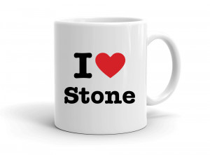 "I love Stone" mug