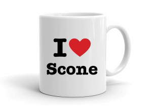 "I love Scone" mug