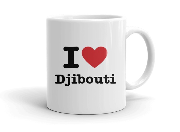 "I love Djibouti" mug