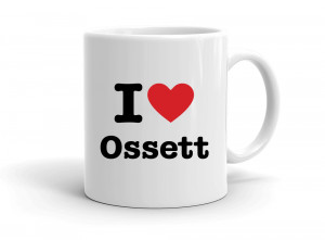 "I love Ossett" mug