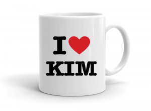 "I love KIM" mug