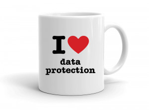 "I love data protection" mug