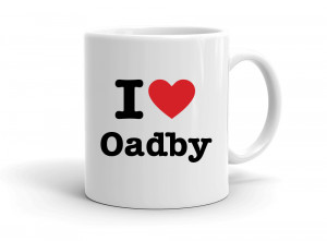 "I love Oadby" mug